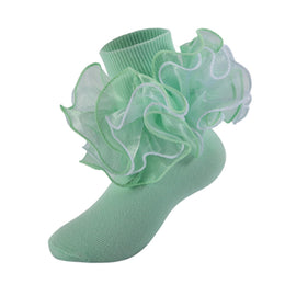 Girls Fancy 4-Layer Ruffle Pageant Socks lifestyle product image 26