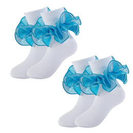 Girls Sparkling Ruffle Dress Socks lifestyle product image 26