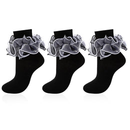 Women's Ruffle Fold-Cuff Dress Socks lifestyle product image 23