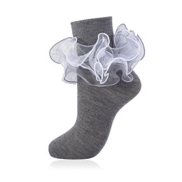 Women's Fluffy 4-Layer Ruffle Socks lifestyle product image 33