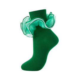 Women's Fluffy 4-Layer Ruffle Socks lifestyle product image 22
