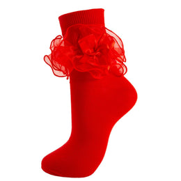 Women's Big Ruffle Bow Dress Socks lifestyle product image 22