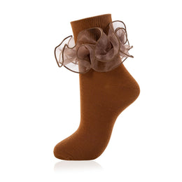 Women's Double-Ruffle Fold-Cuff Dress Socks lifestyle product image 39