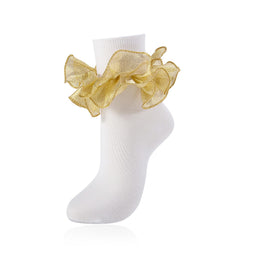 Women's Fluffy Ruffle Turn-Cuff Socks lifestyle product image 18