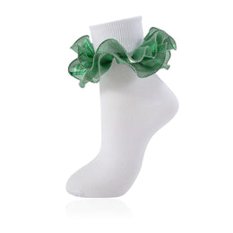 Women's Fluffy Ruffle Turn-Cuff Socks lifestyle product image 17