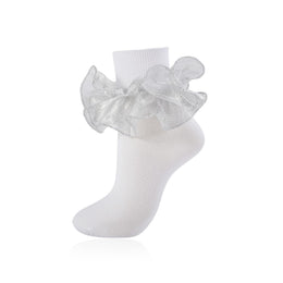 Women's Fluffy Ruffle Turn-Cuff Socks lifestyle product image 23