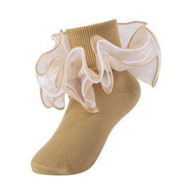 Girls Fancy 4-Layer Ruffle Pageant Socks lifestyle product image 17