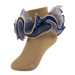 Girls Fancy 4-Layer Ruffle Pageant Socks lifestyle product image 42