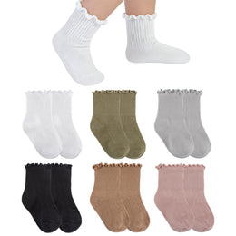 Baby & Toddler Girl Ruffle Crew Socks lifestyle product image 41
