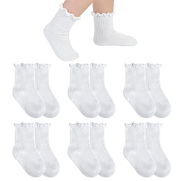 Baby & Toddler Girl Ruffle Crew Socks lifestyle product image 14