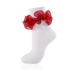 Women's Fluffy Ruffle Turn-Cuff Socks lifestyle product image 11