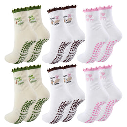 Women's Pilates Grip Socks with Snug Arch Band by Frillora, additional styling view 16