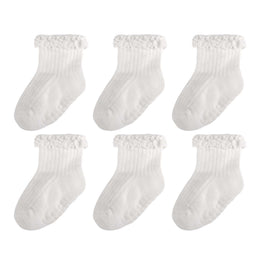 Baby Girl Ruffle Grip Socks with Grip Soles by Frillora, additional styling view 50
