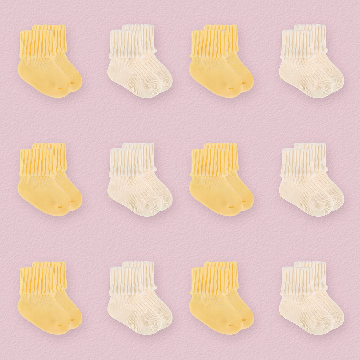 Baby Wool Preemie Socks, 12 Pairs by Frillora, additional styling view 13