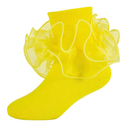 Girls Double-Ruffle Fold-Over Dress Socks lifestyle product image 156