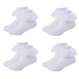 Girls Lace Ruffle Princess Dress Socks lifestyle product image 15