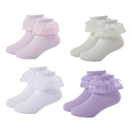 Girls Lace Ruffle Princess Dress Socks lifestyle product image 21