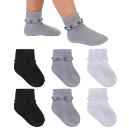 Baby Girl Comfy Turn-Cuff Ruffle Socks lifestyle product image 28