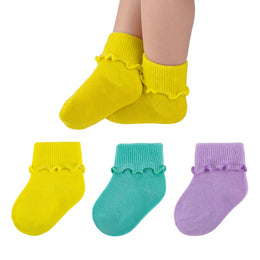 Baby Girl Comfy Turn-Cuff Ruffle Socks lifestyle product image 22