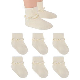 Baby Girl Comfy Turn-Cuff Ruffle Socks lifestyle product image 17