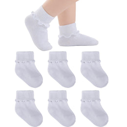 Baby Girl Comfy Turn-Cuff Ruffle Socks lifestyle product image 26