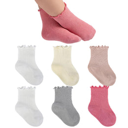 Baby & Toddler Girl Ruffle Crew Socks lifestyle product image 21