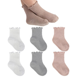 Baby & Toddler Girl Ruffle Crew Socks lifestyle product image 45