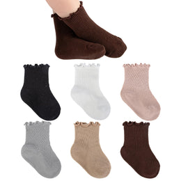 Baby & Toddler Girl Ruffle Crew Socks lifestyle product image 36