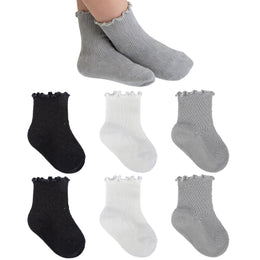 Baby & Toddler Girl Ruffle Crew Socks lifestyle product image 25