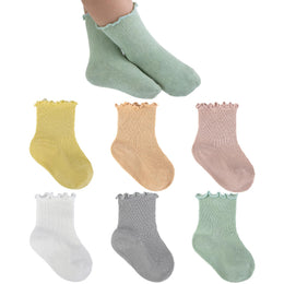 Baby & Toddler Girl Ruffle Crew Socks lifestyle product image 30