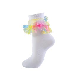Women's Double-Ruffle Fold-Cuff Dress Socks lifestyle product image 35