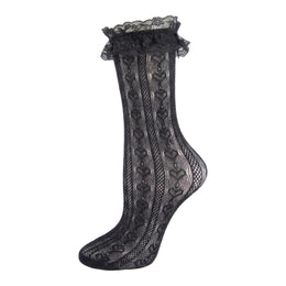 Women's Lace Ruffle Mesh-Trim Socks lifestyle product image 33