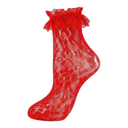 Women's Lace Ruffle Mesh-Trim Socks lifestyle product image 37