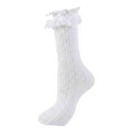 Women's Lace Ruffle Mesh-Trim Socks lifestyle product image 38