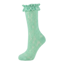 Women's Lace Ruffle Mesh-Trim Socks lifestyle product image 41