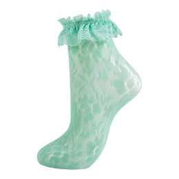 Women's Lace Ruffle Mesh-Trim Socks lifestyle product image 42