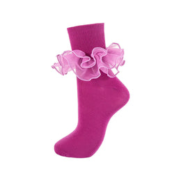 Women's Double-Ruffle Fold-Cuff Dress Socks lifestyle product image 42