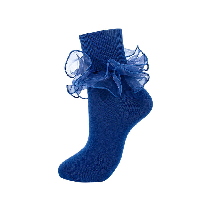 Women's Double-Ruffle Fold-Cuff Dress Socks lifestyle product image 23