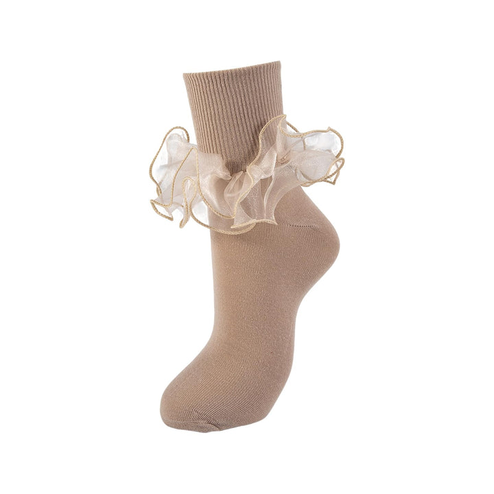 Women's Double-Ruffle Fold-Cuff Dress Socks lifestyle product image 22