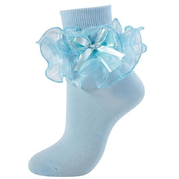 Women's Big Ruffle Bow Dress Socks lifestyle product image 18