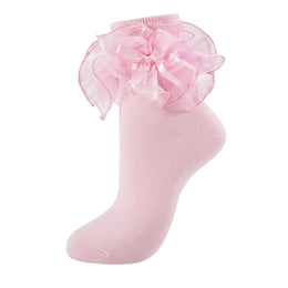 Women's Big Ruffle Bow Dress Socks lifestyle product image 21