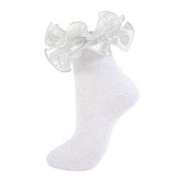 Women's Sparkle Ruffle Ankle Socks lifestyle product image 12