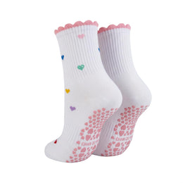 Women's Cute Ruffle Pilates Grip Socks by Frillora, additional styling view 18