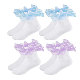 Girls Pearl Lace Ruffle Dress Socks lifestyle product image 15