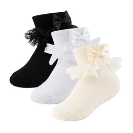 Baby Girl Ruffle Bow Grip Socks lifestyle product image 15