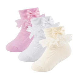 Baby Girl Ruffle Bow Grip Socks lifestyle product image 24