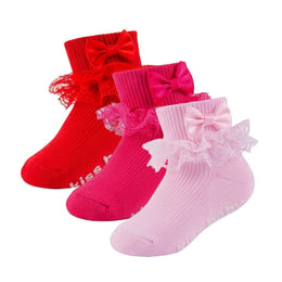 Baby Girl Ruffle Bow Grip Socks lifestyle product image 17