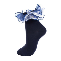 Women's Fluffy Lace Ruffle Dress Socks lifestyle product image 15