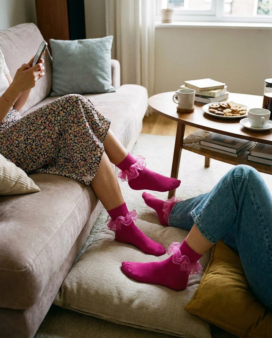 Frillora sock styling moment 7