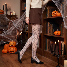 FRILLORA SW200 hosiery in a styled indoor setting